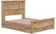 Signature Design by Ashley® Makidern Tan Queen Panel Bed with 4-Drawer Storage-2