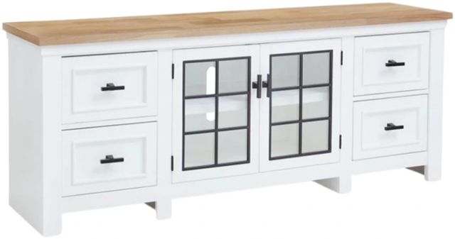 Natural/White Extra Large TV Stand - DISCONTINUED-1