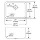 Elkay Lustertone® Lustrous Satin 24" Single Bowl Undermount Sink-2