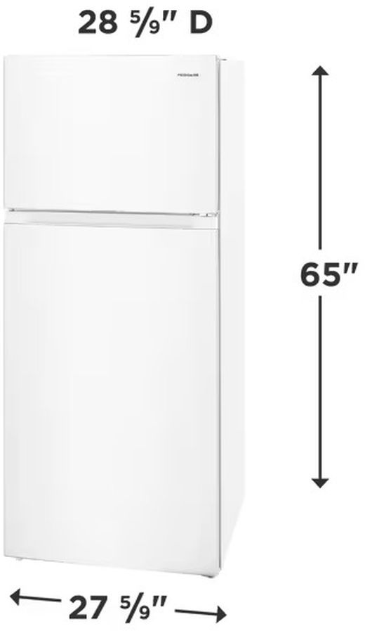 Frigidaire® 28" 16.0 Cu. Ft. White Top Freezer Refrigerator -2