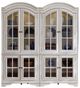 Liberty Furniture Magnolia Manor 2-Piece Antique White Display Cabinet-0