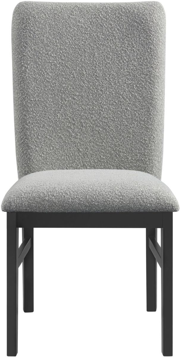 Elements International Portland Black/Grey Dining Side Chair-1