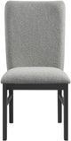 Elements International Portland Black/Grey Dining Side Chair-1