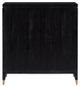 Currey & Company Sergio Black/Chestnut Burl Bar Cabinet-3