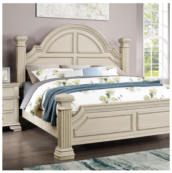 Furniture of America® Pamphilos Antique White California King Bed-1