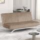 Furniture of America® Villeneuve Taupe Futon Sofa Bed-2