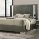 Furniture of America® Leyland 4-Piece Dark Gray Queen Bedroom Set-1