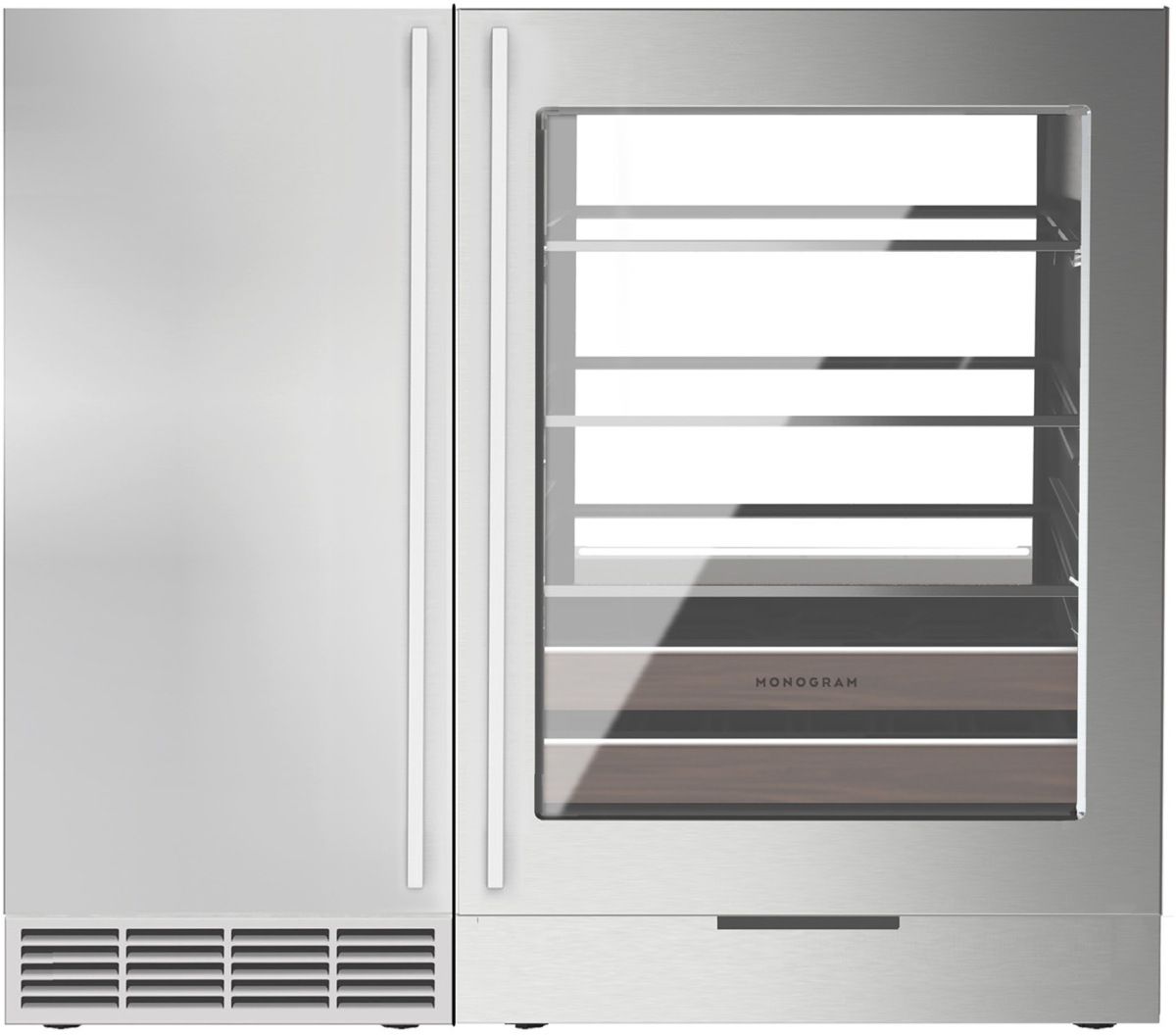 Monogram® Stainless Steel Undercounter Refrigeration Side By Side Install Unification Kit