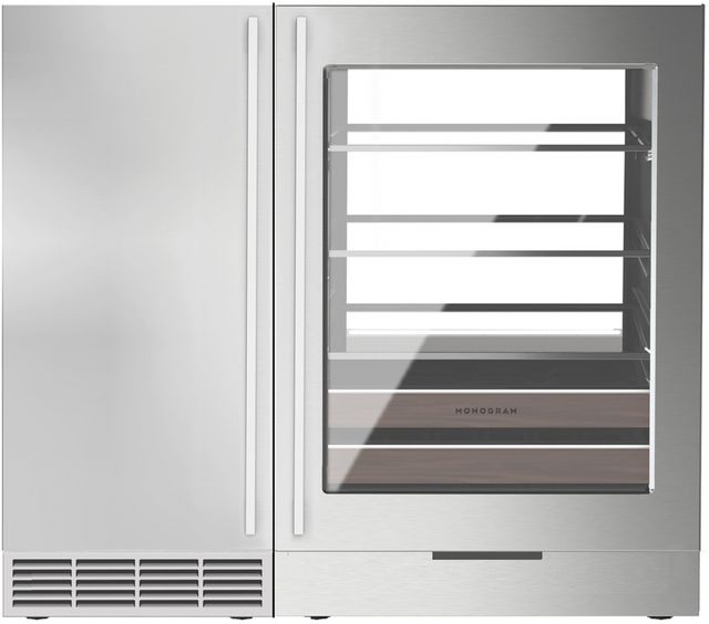 Monogram® Stainless Steel Undercounter Refrigeration Side By Side Install Unification Kit-0