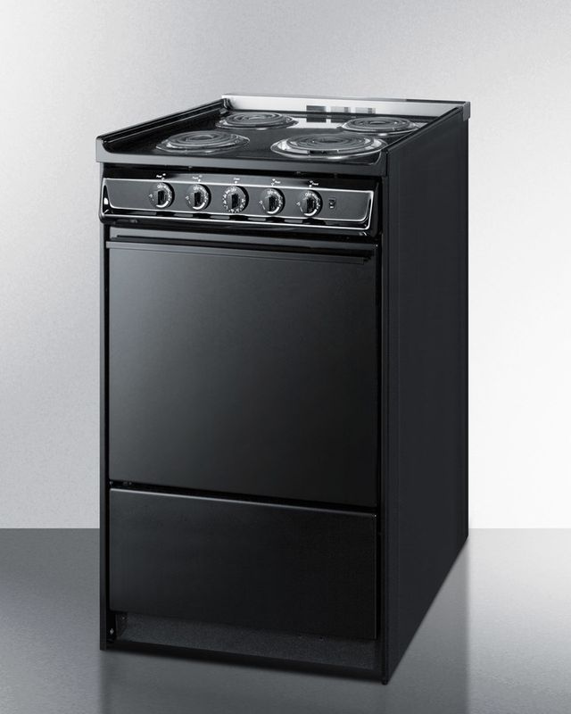 Summit® 20" Black Slide-In Electric Range-2