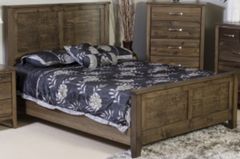 Mako Wood Furniture Scarlett Brown Panel Bed