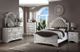 ACME Furniture Florian Antique White/Beige Queen Upholstered Panel Bed-1