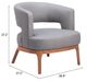 Zuo® Modern Penryn Slate Gray Accent Chair-1