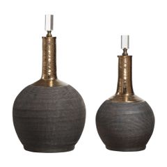 Uttermost® Arnav Matte Black Bottles