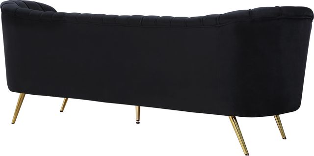 Meridian Furniture Margo Black Velvet Sofa-1
