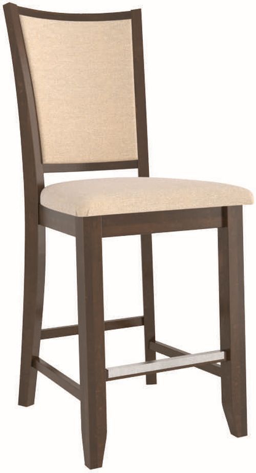 Canadel® Canadel Cognac Washed Upholstered Fixed Stool-0