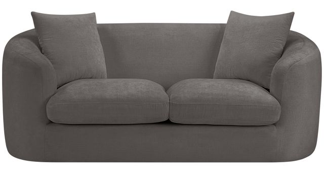 Meridian Furniture Penelope Gray Chenille Fabric Loveseat-1