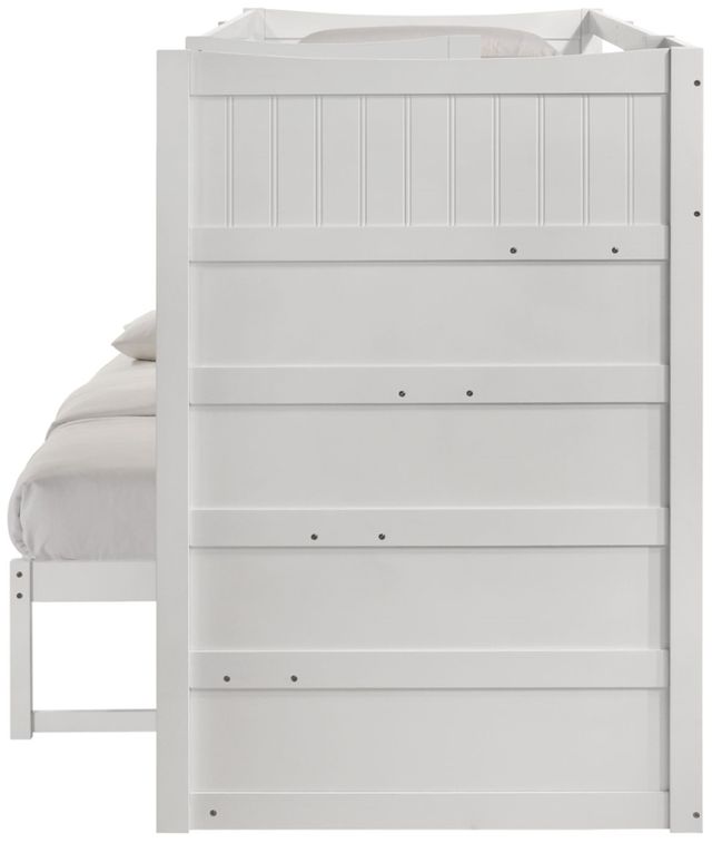 Elements International Sami White Youth Twin Over Full Step Bunk Bed with Right Headboard-3