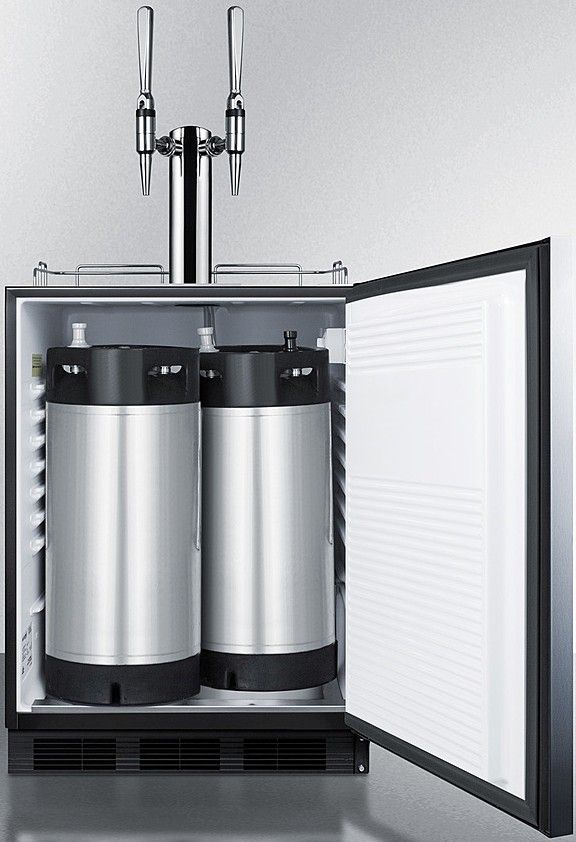 Summit® Commercial Series 5.5 Cu. Ft. Stainless Steel Beer Cooler/Kegerator-3