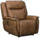 New Classic® Home Furnishings Kyra Saddle Power Auto Glider Recliner with Power Headrest and Footrest-0