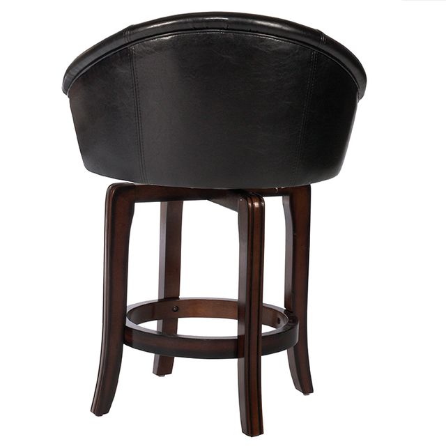 HH2 Home Dartford Dark Brown Cherry Swivel Bar Stool-1