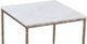 Dovetail Furniture Salas White End Table with Copper Base-1