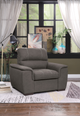 Mazin Furniture Andes Taupe Chair With Pull Out Ottoman-4
