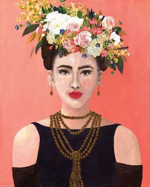 Classy Art Audrey Kahlo by Kamdon Kreations Wall Art-0