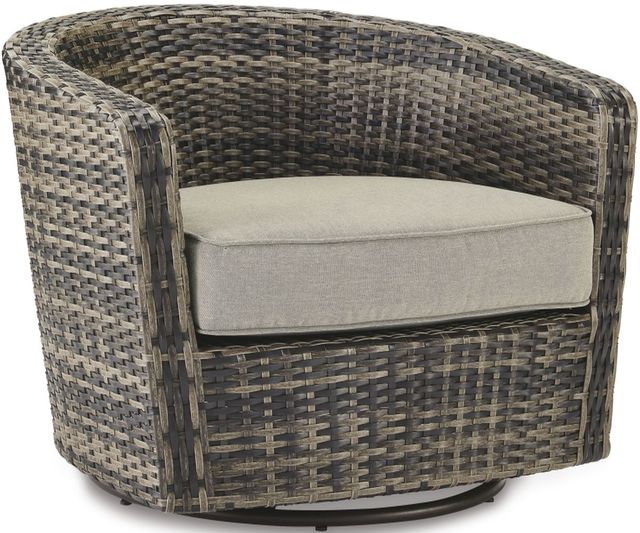 Signature Design by Ashley® Coulee Mills Brown Swivel Lounge with Cushion-0