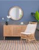 A & B Home Lowley Natural Wall Mirror-5