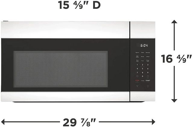Frigidaire 30" 1.8 Cu. Ft. White Over the Range Microwave-1