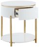 ACME Furniture Daveigh Gold/White End Table-4
