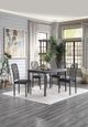 Mazin Furniture Tripp Charcoal Metal And Vinyl Side Chair-2