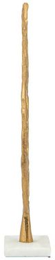 A & B Home Gold Leaf Table Decor with Marble Base-3