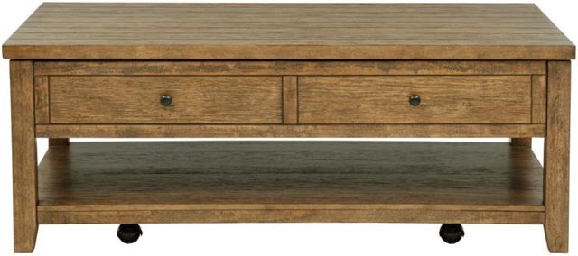 Coaster® Payne Distressed Brown Lift Top Coffee Table-2