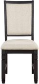 Mazin Furniture Asher Beige/Black Dining Room Side Chair-1