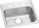 Elkay Lustertone® Classic Lustrous Satin 19" x 18" x 4" 1-Hole Single Bowl Drop-In ADA Sink-0