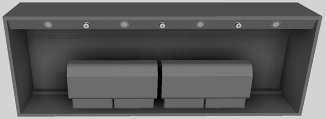 Vent-A-Hood® 66" Gunsmoke Wall Mounted Range Hood-3