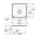 Elkay Lustertone® Lustrous Satin 19.5'' 1-Hole Single Bowl Drop-in Laundry Sink with Perfect Drain®-3