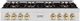ZLINE Classic Series Autograph Edition 48" Satin Stainless Steel Gas Rangetop with Polished Gold Accents-0