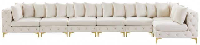 Meridian Furniture Tremblay 7-Piece Cream Upholstered Modular Sectional-1