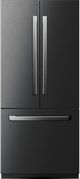 Induction Hardware 36" 21.3 Cu. Ft. Black Stainless Steel Built-In French Door Refrigerator with Water Dispenser-0