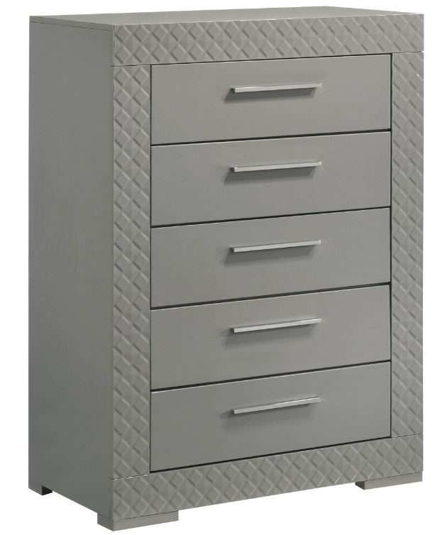 Coaster® Ives Gray High Gloss Chest-0