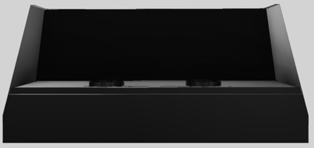 Vent-A-Hood® Designer Series 66" Black Wall Mounted Range Hood-2
