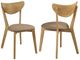 Coaster® Elowen 2-Piece Light Walnut/Brown Dining Side Chair Set-3