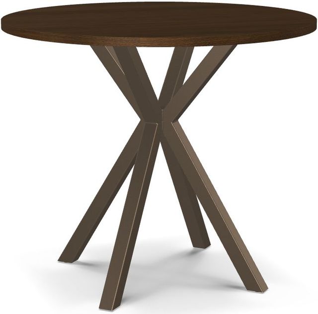 Amisco Customizable Asterisk Round Counter-Height Table with Starburst Stand-0