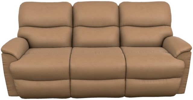 La-Z-Boy® Trouper Fawn Power Reclining Sofa with Headrest and Lumbar-1