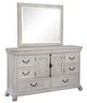 Magnussen Home® Bronwyn Alabaster/Toasted Nutmeg Dresser and Landscape Mirror-0