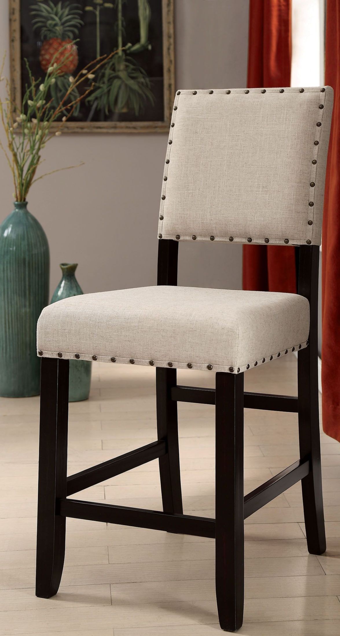 Furniture of America Harrisburg II 2-Piece Counter Chair Set - Thumbnail 5