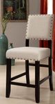 Furniture of America® Sania 2-Piece Antique Black-Beige Counter Chair Set-4